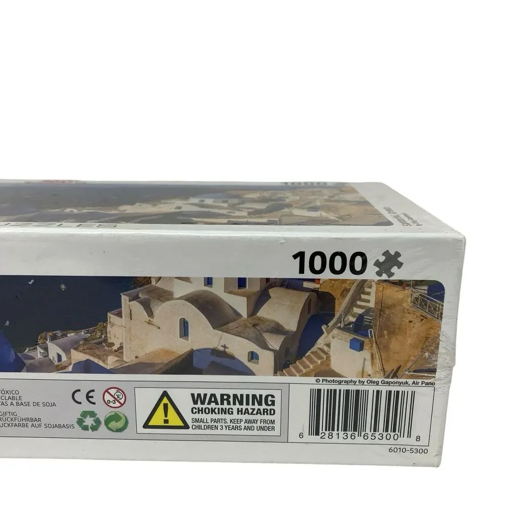 Eurographics‎ Santorini Greece Panorama Puzzle 1000 Pc Travel Coastal Decor 360